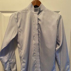 Royal Highness (RHC) Equestrian Light Blue Herring LS Hunt Shirt w/Snap Collar
